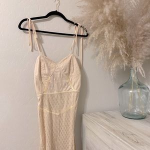 Cream Lace Dress